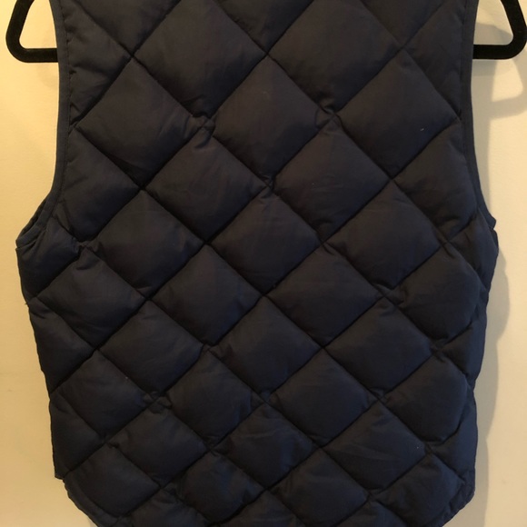 J Crew Quilted Vest Navy - Size Small - Picture 2 of 4